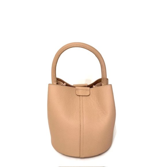 Genuine Leather Bucket Bag, Luxury Mini Crossbody Bag - Picture 1 of 6